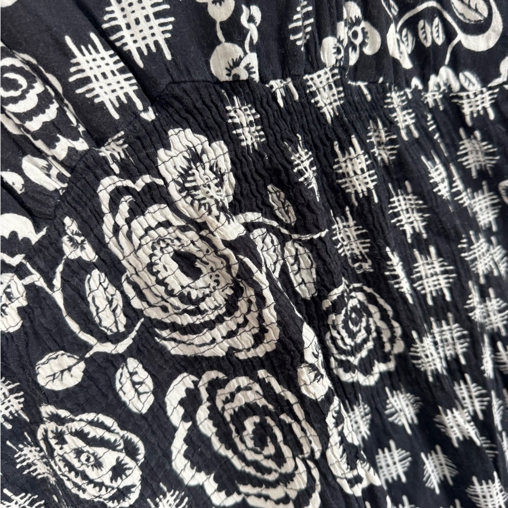 MLLE Gabrielle Black and White Tiered Maxi Dress Size 1X - Picture 7 of 14